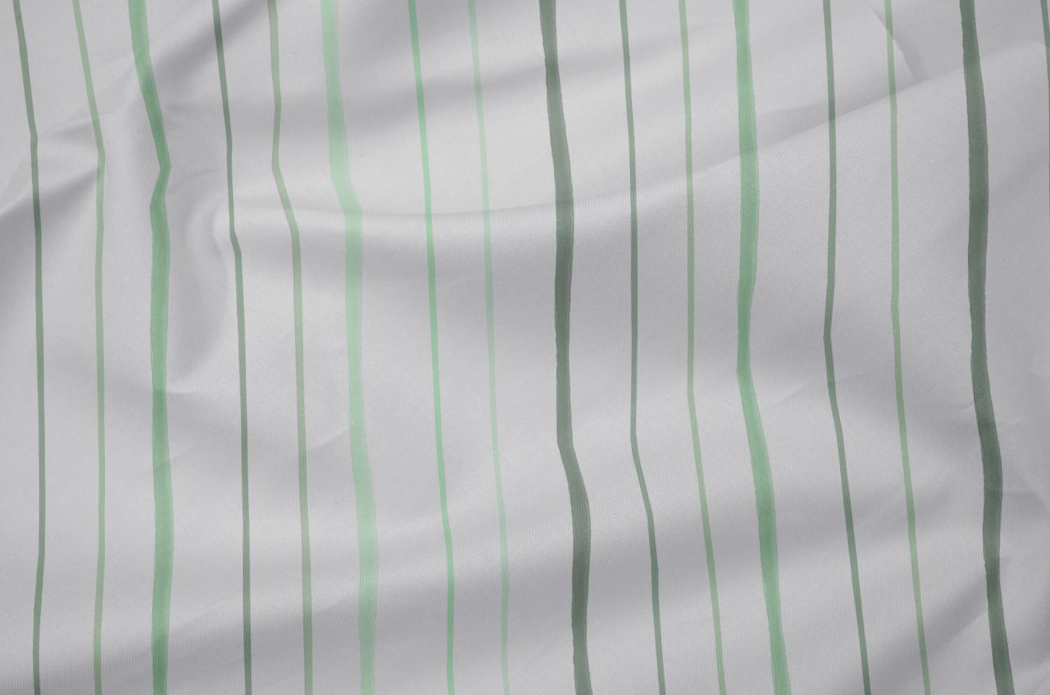 Hahn Haustextilien Baumwoll Summer-Set apfel Decke uni 150x220 cm + Kissenbezug gemustert 80x80 cm Bild 1