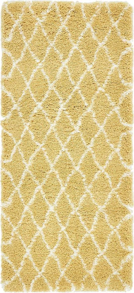 Teppich "MARA Shaggy" Läufer Gold-Gelb 80x185 cm Bild 1