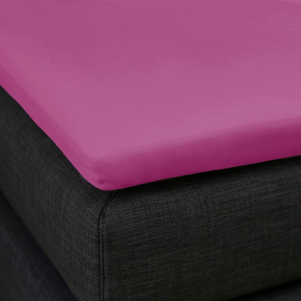 Formesse Bella Donna Topper Spannbetttuch La Piccola | 180x200 cm | fuchsia Bild 1