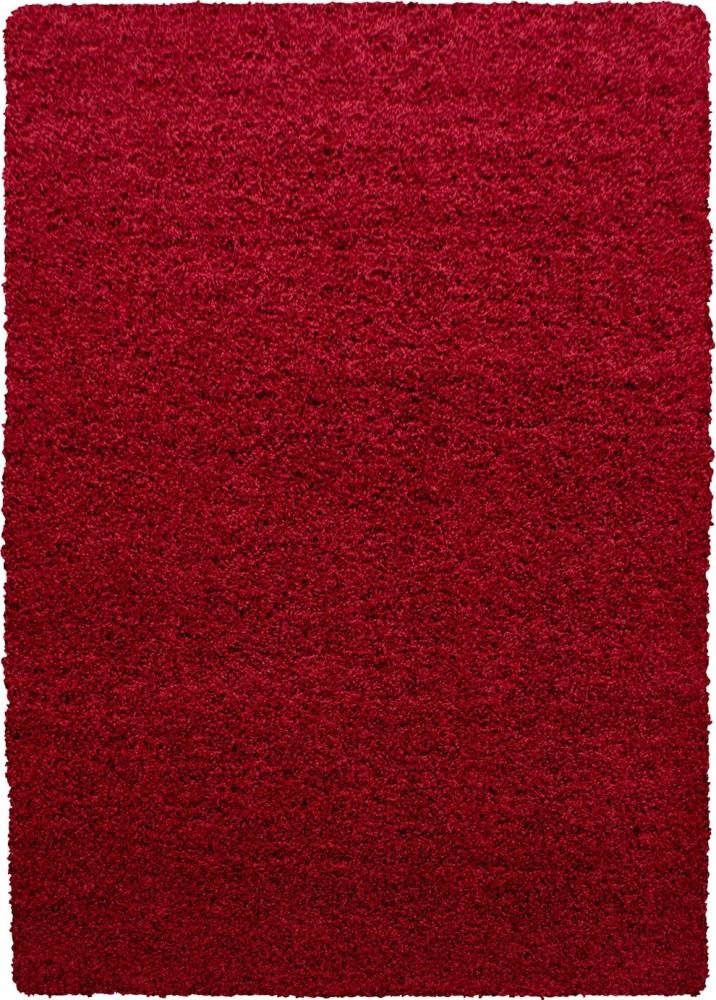 Hochflor Teppich Lux Läufer - 80x150 cm - Rot Bild 1