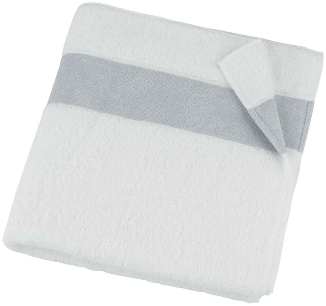 Feiler Handtücher Exclusiv mit Chenillebordüre | Duschtuch 68x150 cm | silber Bild 1