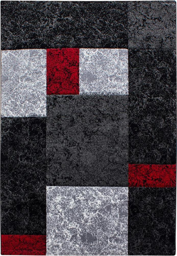 Kurzflor Teppich Hara rechteckig - 140x200 cm - Rot Bild 1