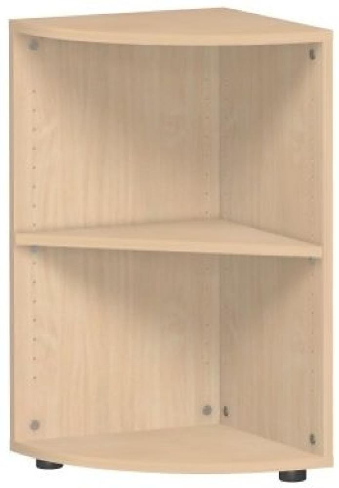 Eckabschlussregal mit Standfüßen, 40x40x75cm, Buche Bild 1