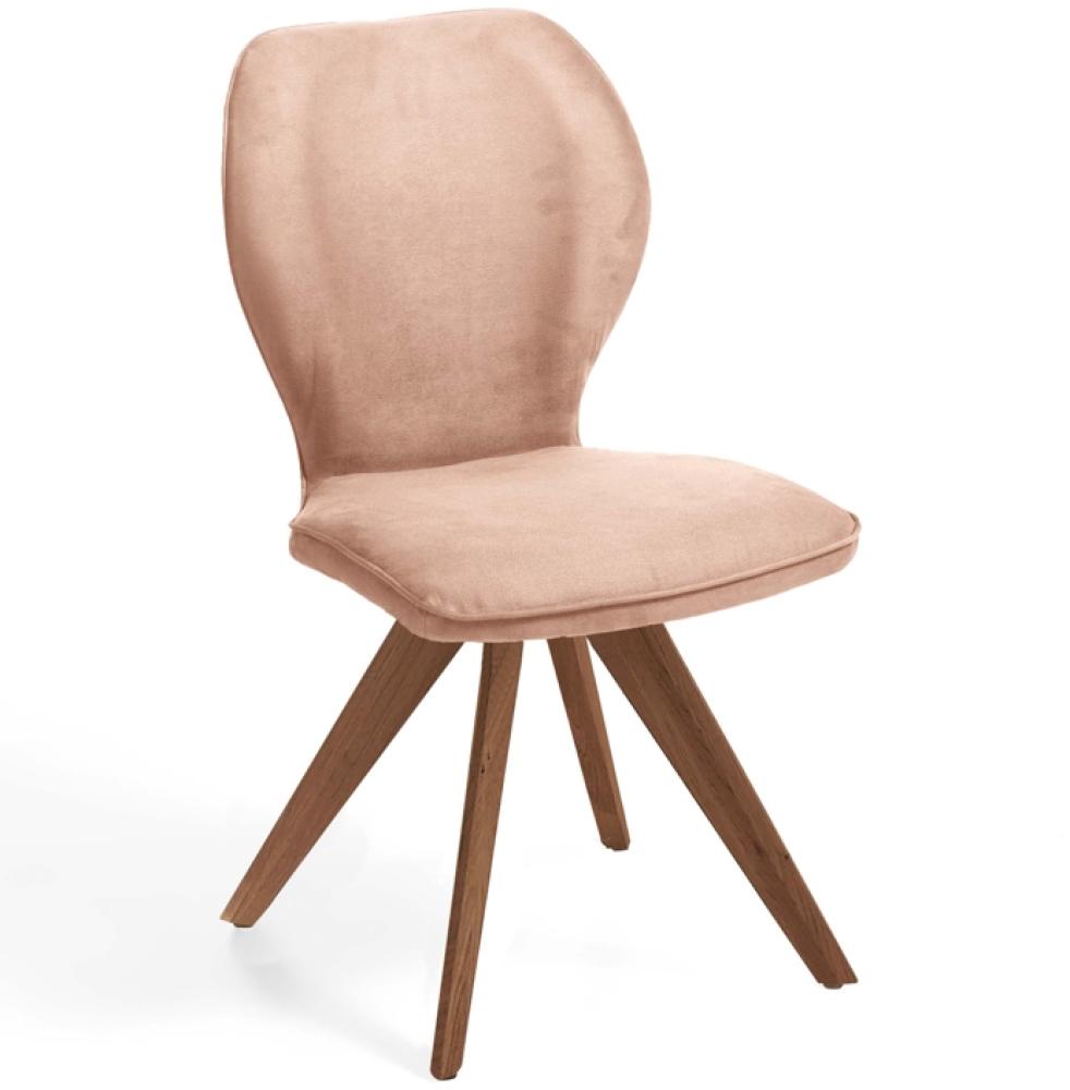 Niehoff Sitzmöbel Colorado Trend-Line Design-Stuhl Gestell Wild-Nussbaum - Polyester Nirvana beige Bild 1