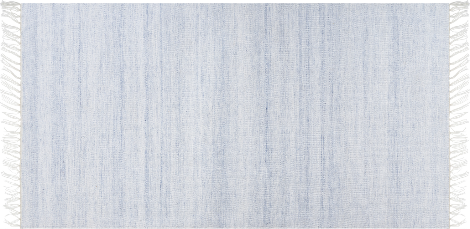 Teppich hellblau 80 x 150 cm Kurzflor MALHIA Bild 1
