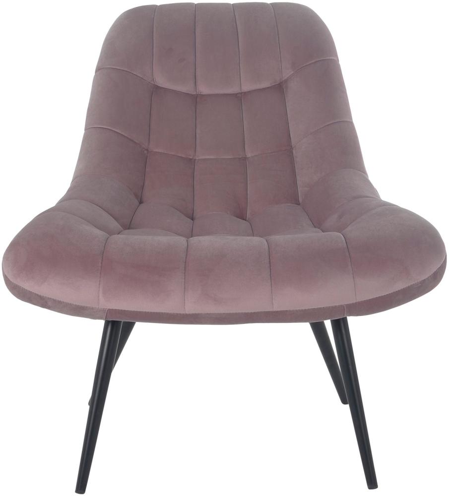 Sessel XXL Samt rosa Relaxsessel Polstersessel Ohrensessel Loungesessel Bild 1