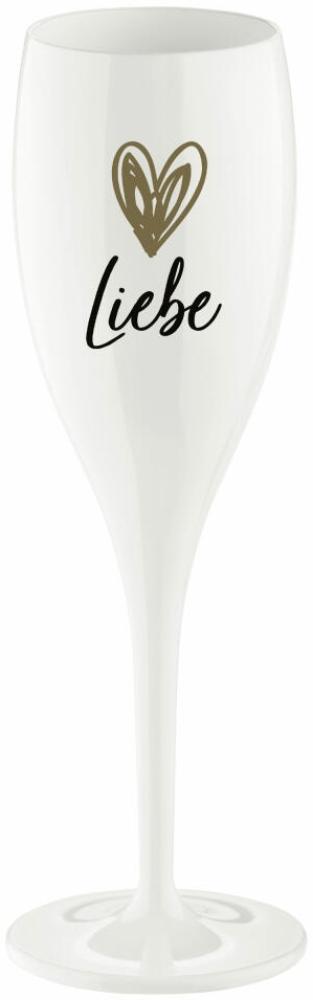 Koziol Sektglas Cheers No. 1 Liebe, Kunststoff, Cotton White, 100 ml, 4046525 Bild 1