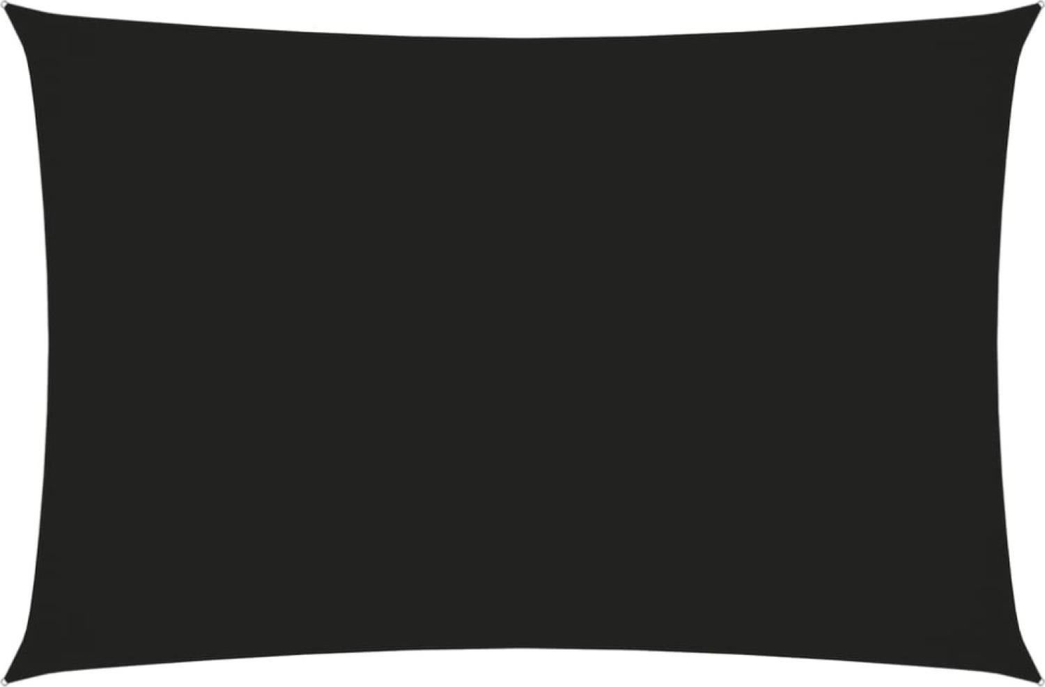 Sonnensegel Oxford-Gewebe Rechteckig 2x4 m Schwarz Bild 1