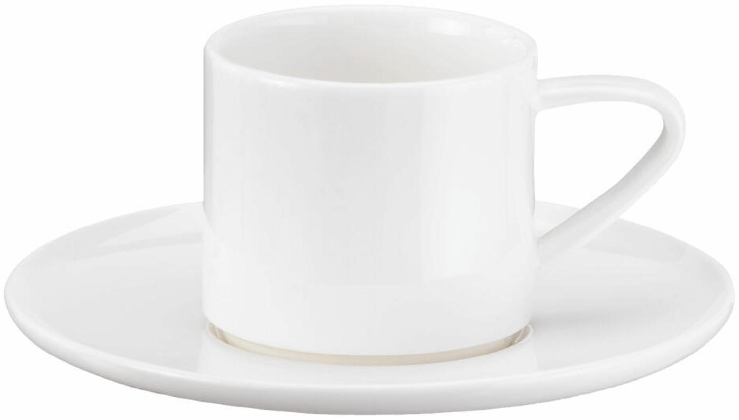 ASA Selection à table Espressotasse mit Untere / Untertasse, Stapelbar, Fine Bone China, Warmes Weiß, 60 ml, 1993013 Bild 1