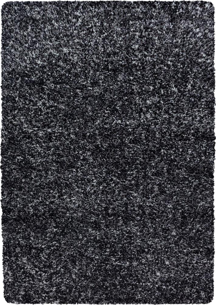Hochflor Teppich Enrico rechteckig - 140x200 cm - Anthrazit Bild 1