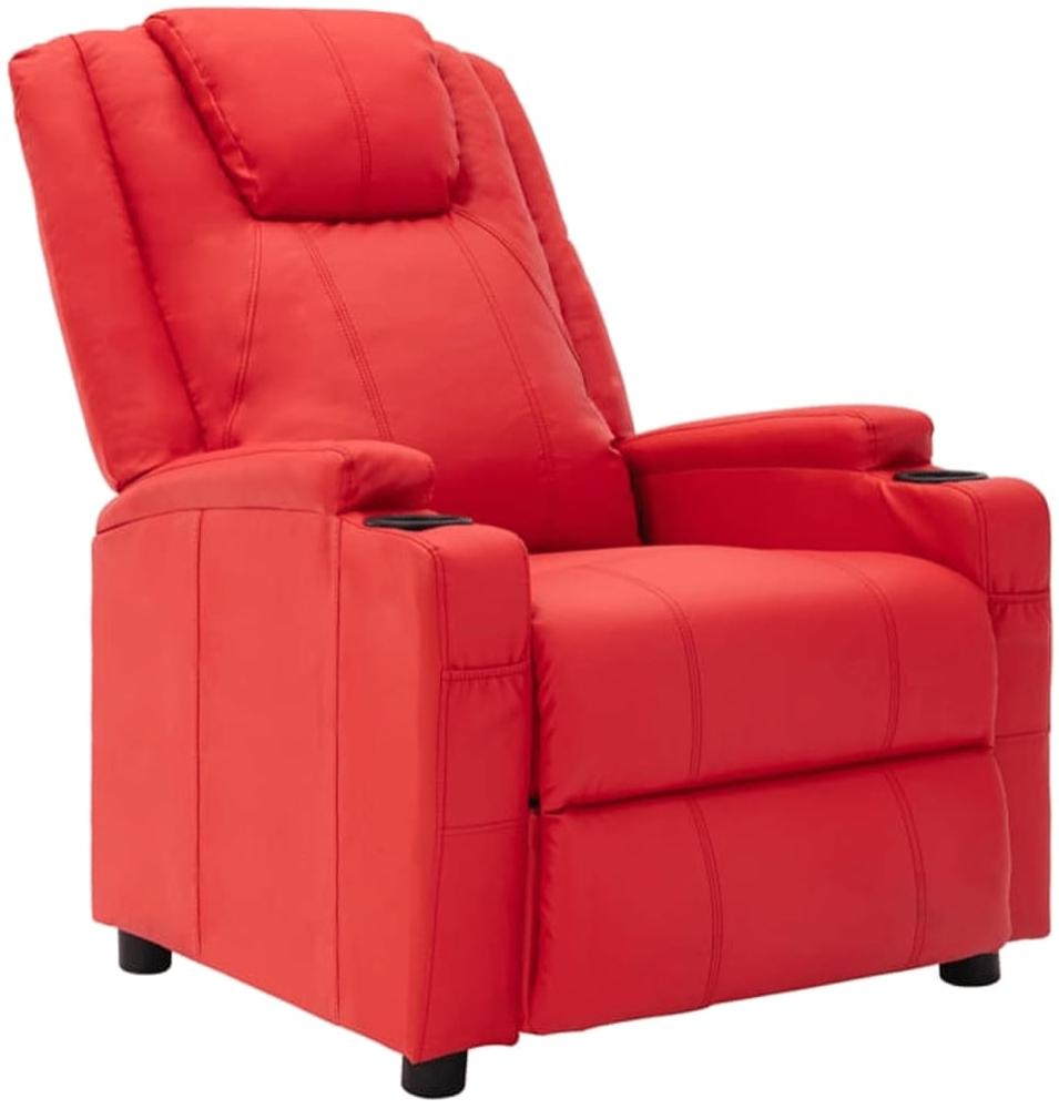 vidaXL Elektrischer Sessel Verstellbar Rot Kunstleder [3073793] Bild 1