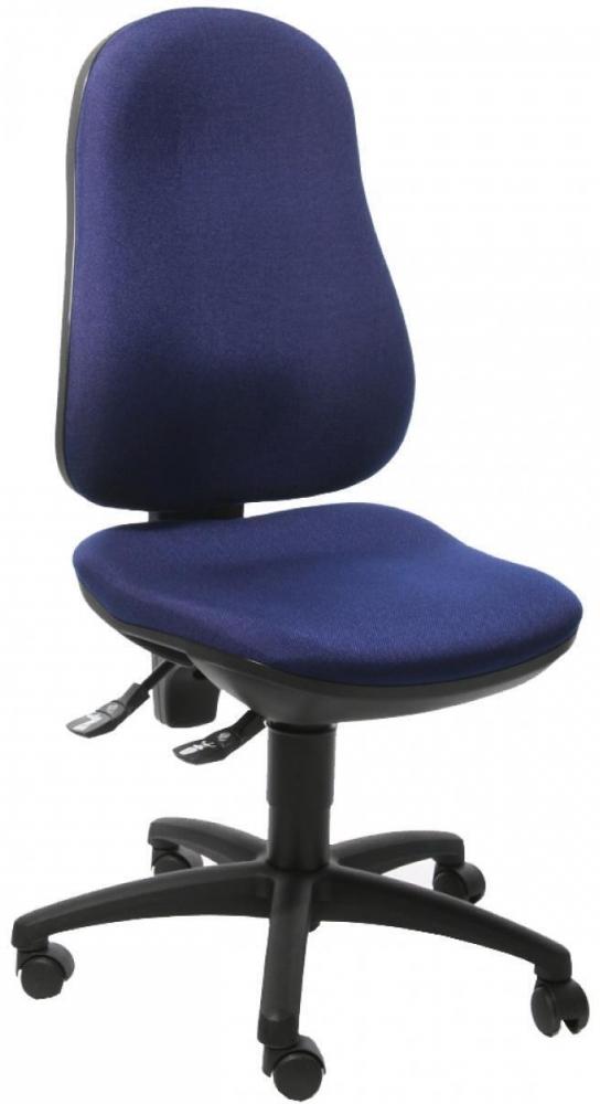 Hochwertiger Drehstuhl dunkel blau Bürostuhl ergonomische Form Made in Germany Bild 1