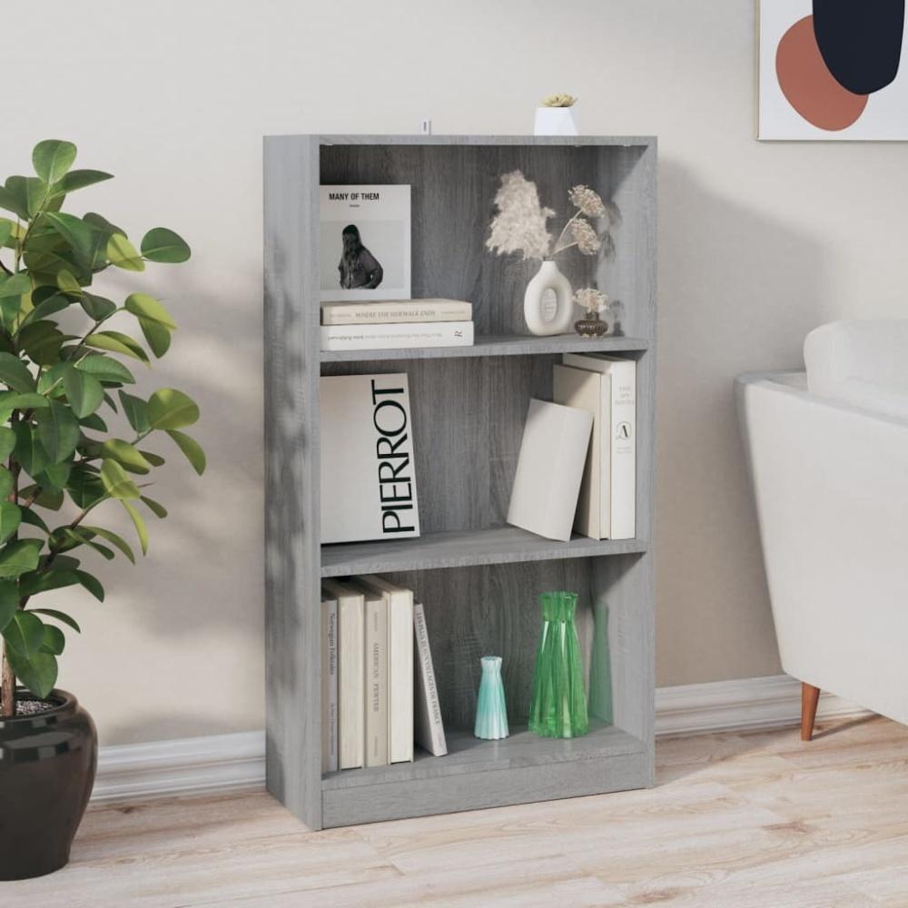 vidaXL Bücherregal Grau Sonoma 60x24x109 cm Holzwerkstoff 815088 Bild 1