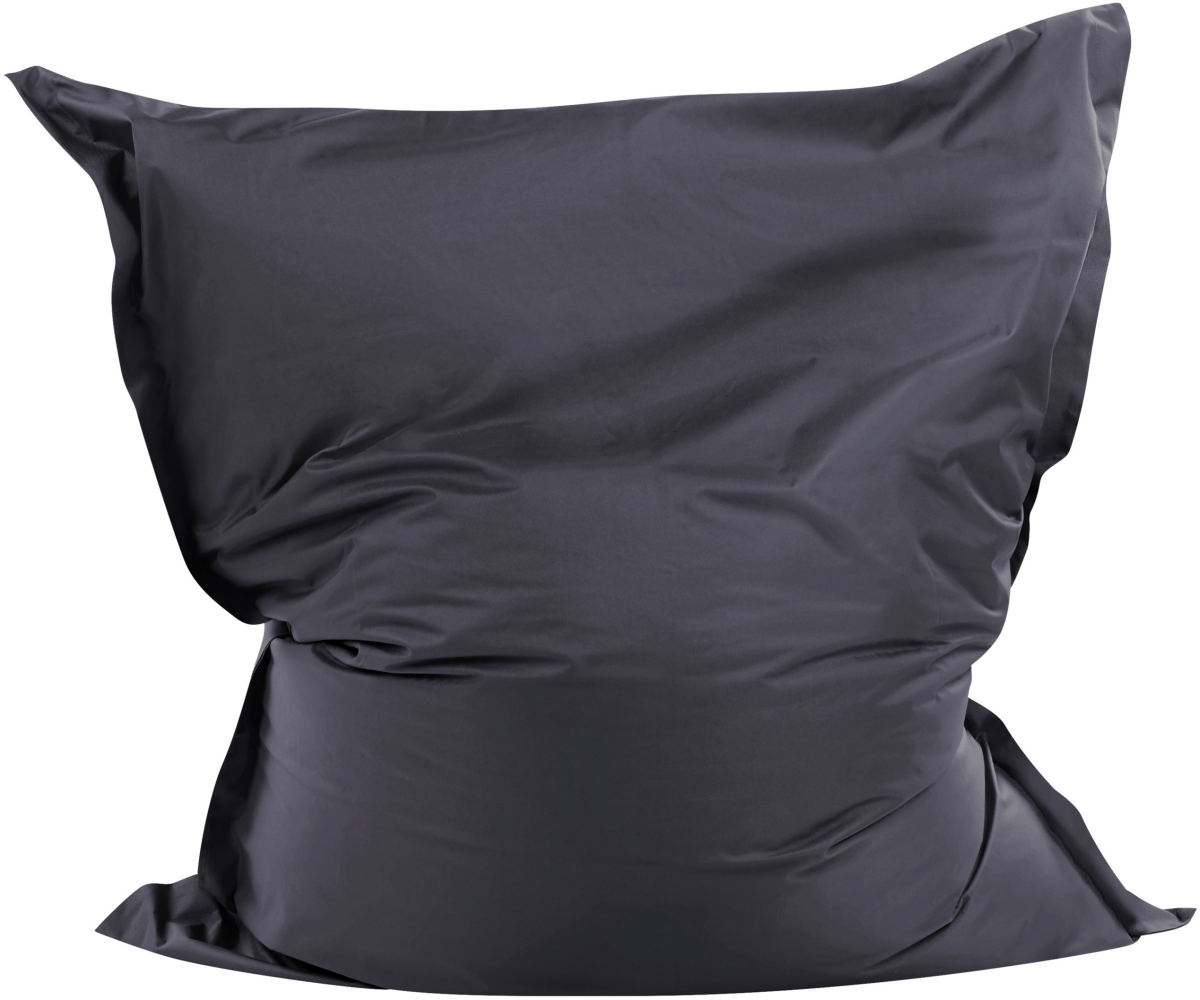 Sitzsack mit Innensack für In- und Outdoor 140 x 180 cm schwarz FUZZY Bild 1