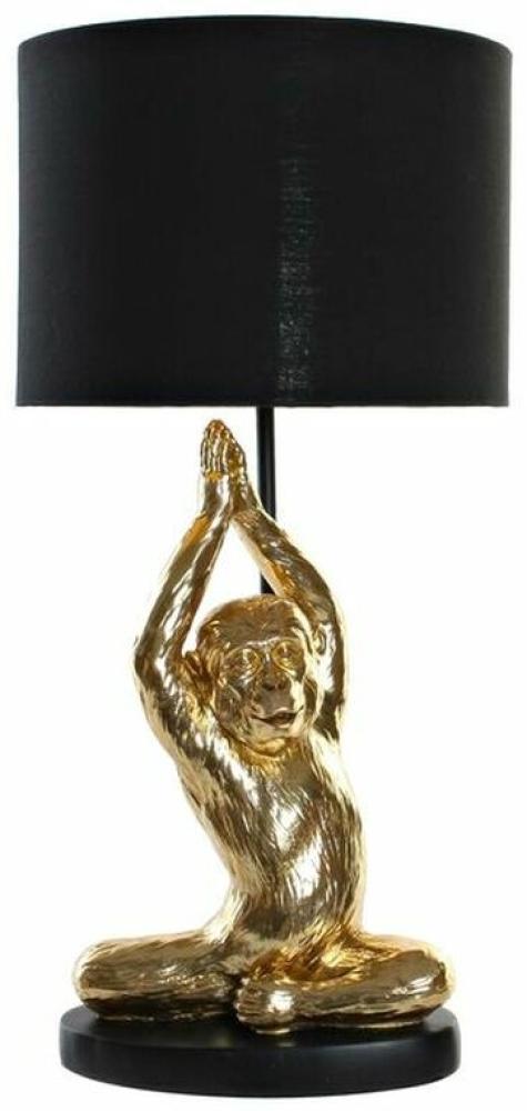 Tischlampe DKD Home Decor Schwarz Gold Harz 220 V 50 W (25 x 25 x 49 cm) Bild 1