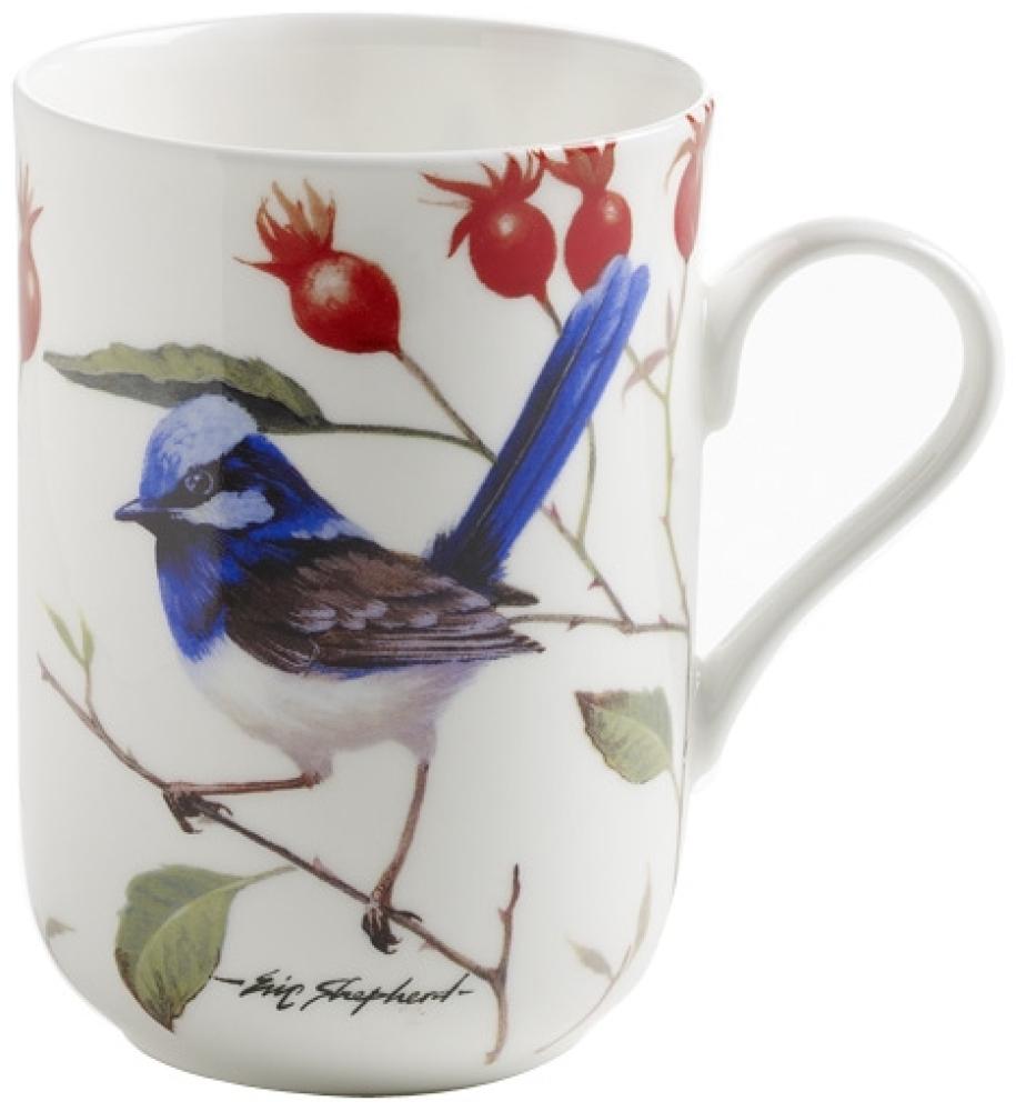 Becher 330 ml PRACHTSTAFFELSCHWANZ hell Birds of Australia / Maxwell & Williams / Bone China / Eric Shepherd / Kaffeebecher / Pott Bild 1