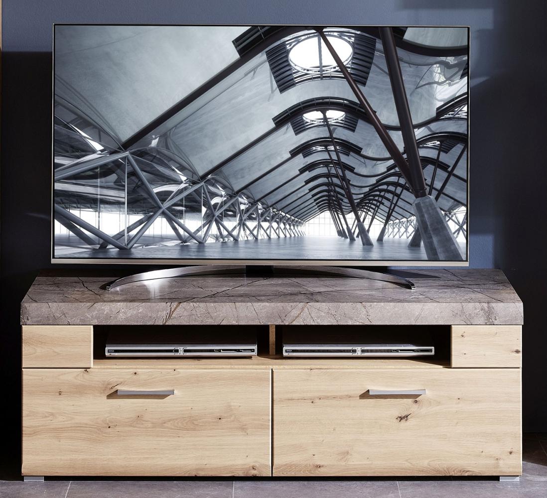 TV-Board >Springhill< in Artisan Eiche aus Metall - 140x51x47cm (BxHxT) Bild 1