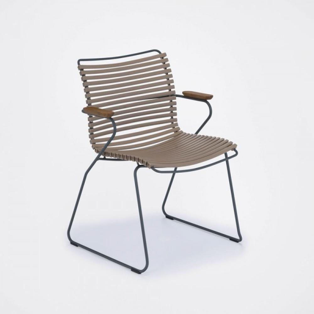 Outdoor Stuhl Click mit Armlehne sand Bild 1