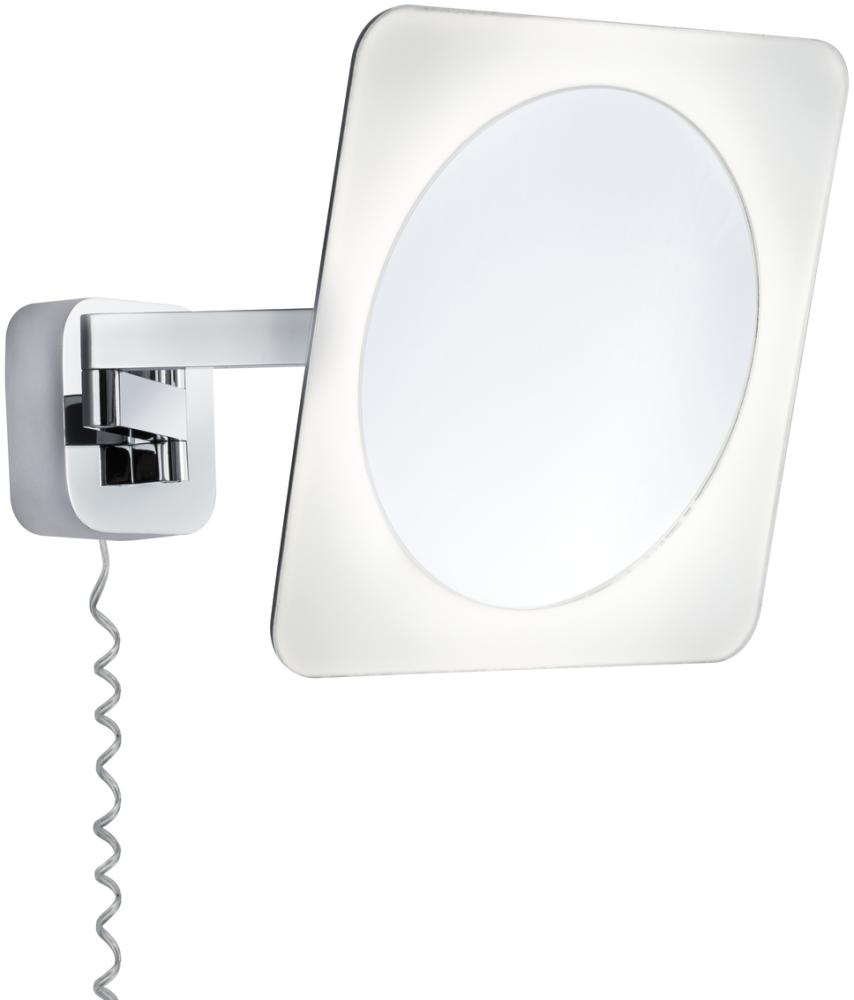 Paulmann No. 70468 Kosmetikspiegel Bela LED IP44 5,7W Chrom, Weiß, Spiegel, Metall Bild 1