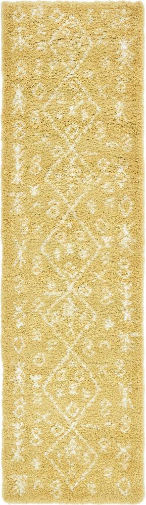 Teppich "MARA Shaggy" Läufer Gelb 80x305 cm Bild 1