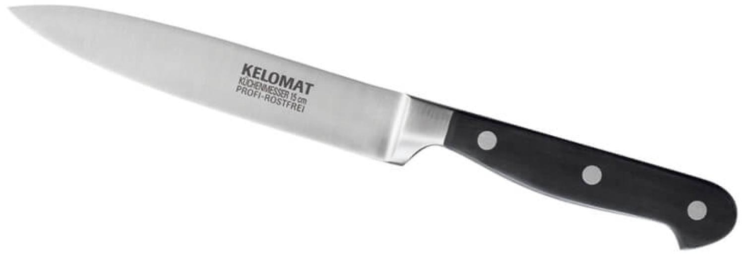 Kelomat Küchenmesser 13 cm händisch geschärft Chromstahl Profimesser Bild 1