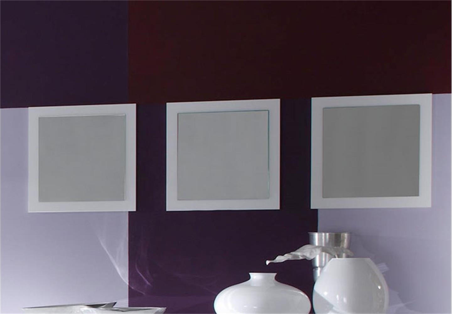 Spiegel EOS als 3er Set in Weiß echt Hochglanz lackiert Bild 1
