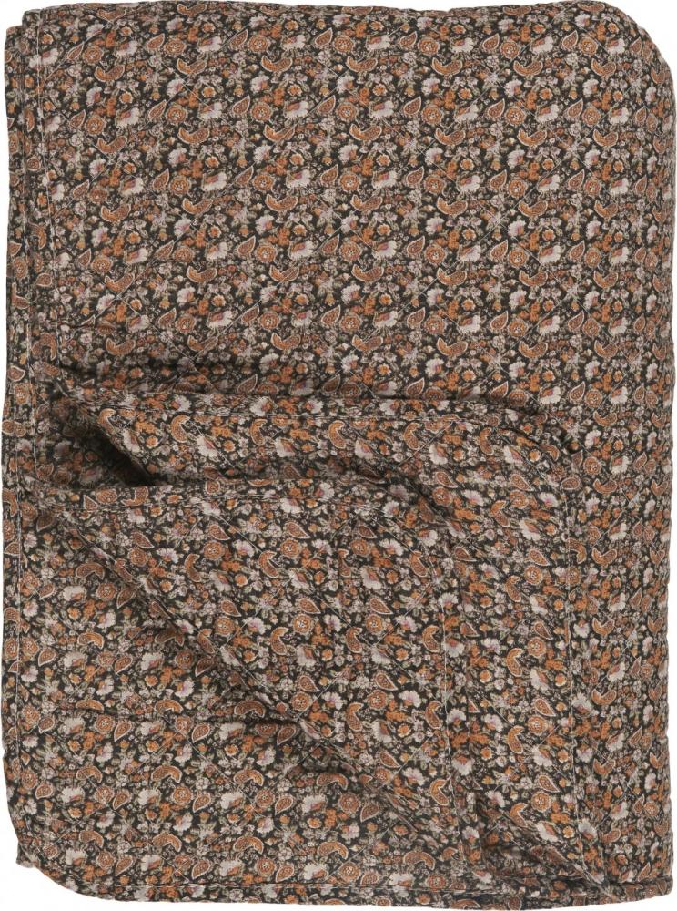 Decke Quilt Tagesdecke Überwurf Schwarz Muster 180x130cm Ib Laursen 07997-00 Bild 1