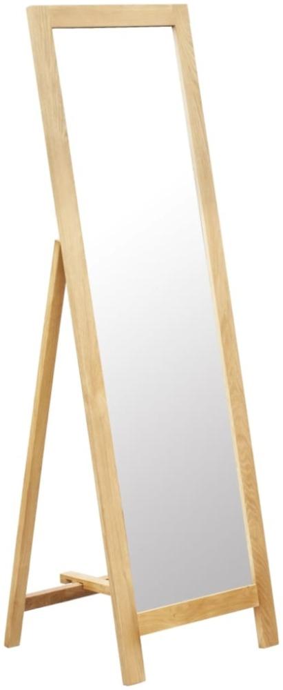 vidaXL Standspiegel 48 x 46,5 x 150 cm Massivholz Eiche Bild 1