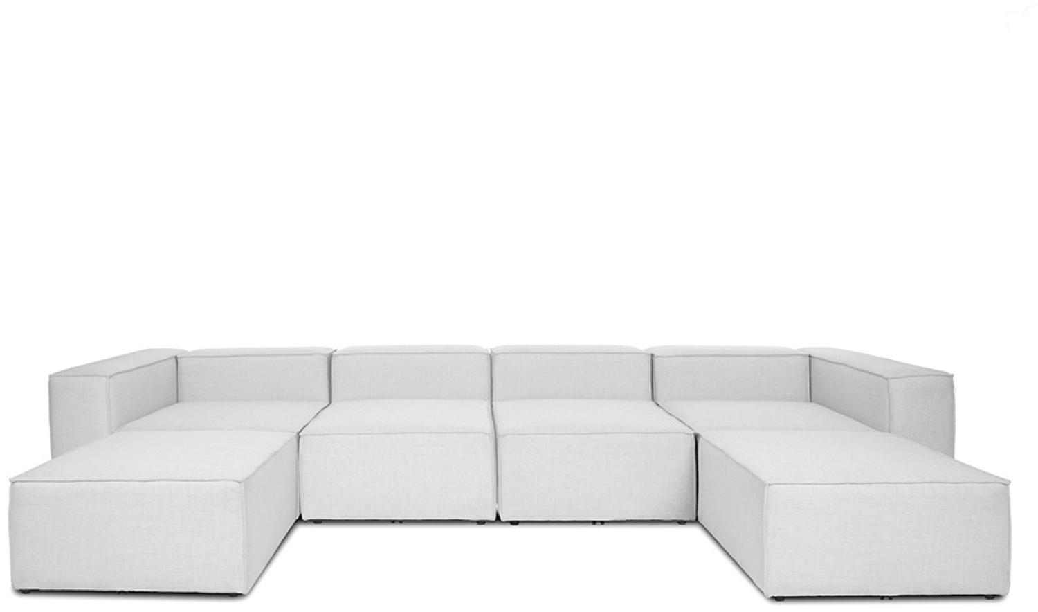 HOME DELUXE Modulares Sofa VERONA - Größe XXL Hellgrau - (BxHxL) 415, 68, 207 cm Bild 1
