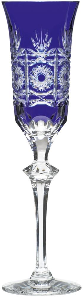 Sektglas Kristall Dresden kobalt (26,2 cm) Bild 1
