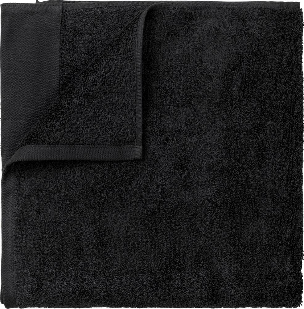 Blomus Handtuch Riva, Saunatuch, Badehandtuch, Baumwolle, Black, 100 x 200 cm, 66303 Bild 1