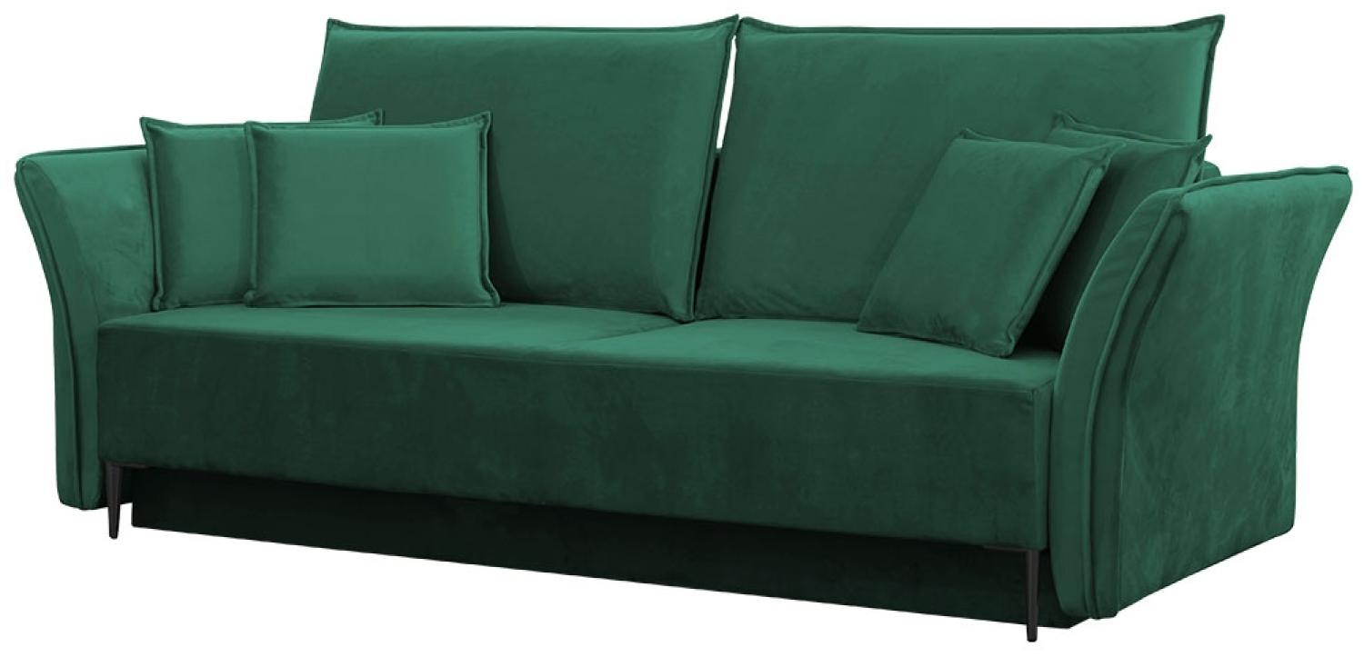 Schlafsofa Mokoli (Farbe: Tiffany 10, Füße: Schwarz) Bild 1