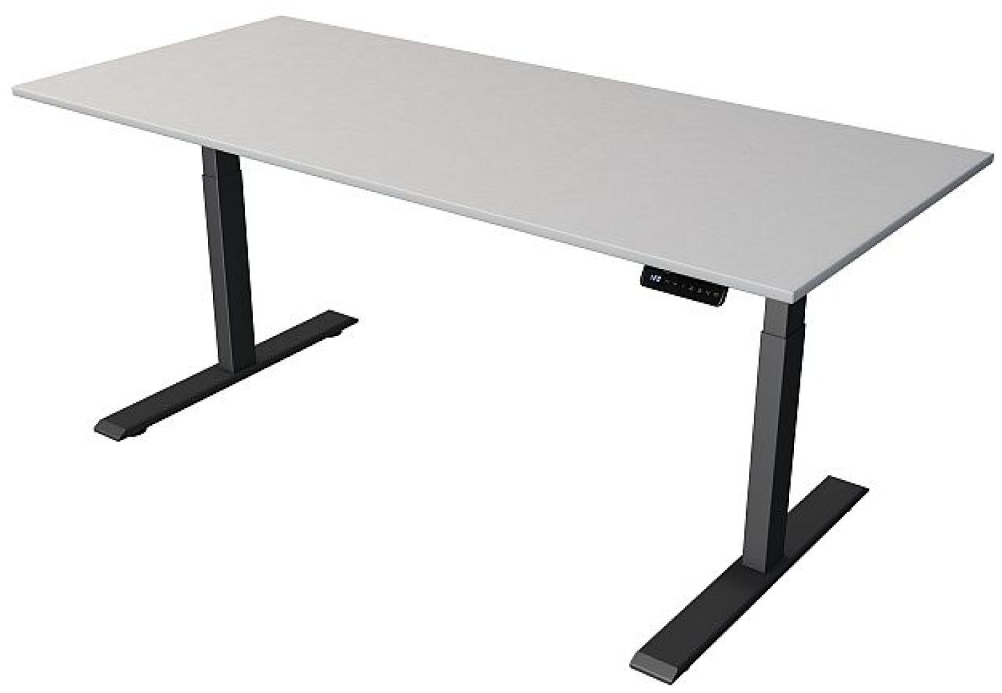 Kerkmann Schreibtisch Steh und Sitztisch MOVE 2 (B) 180 x (T) 80 cm lichtgrau Bild 1