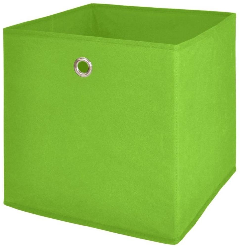 Faltbox Box Stoffbox- Delta - Größe: 32 x 32 cm / 3er Set - Grün Bild 1