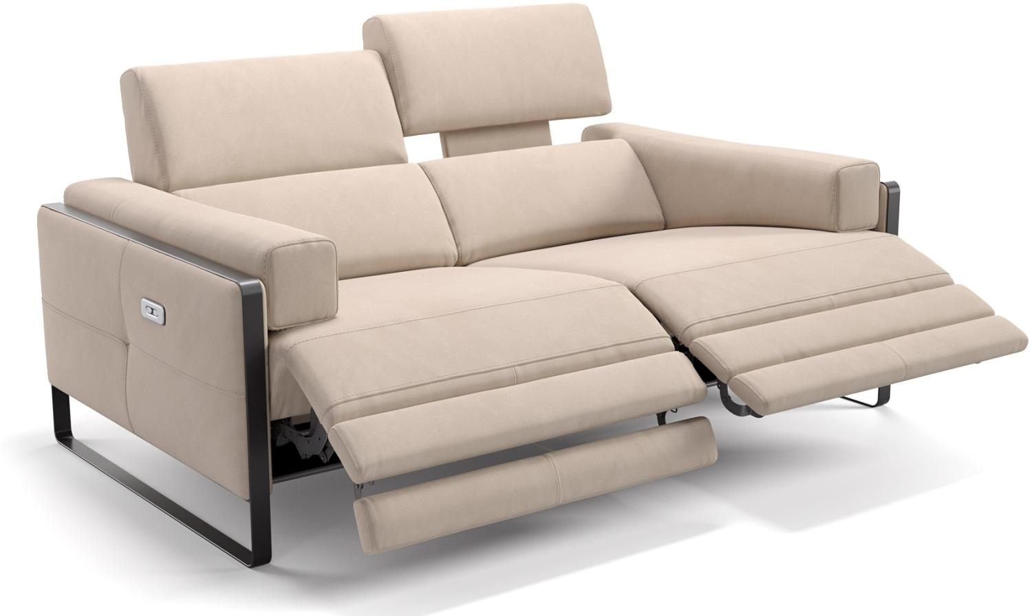 Sofanella 2-Sitzer MILO Stoffsofa Designersofa Couch in Creme Bild 1