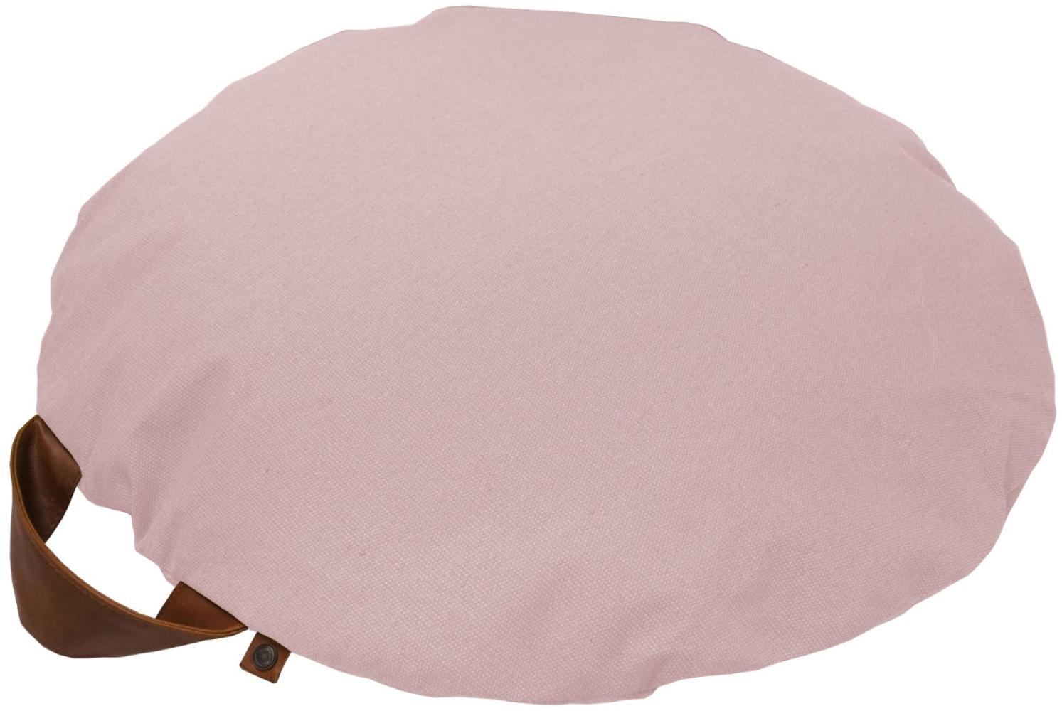 Overseas Kissen Play Rund, 100 % Canvasgewebe in Blush, 70 cm Bild 1