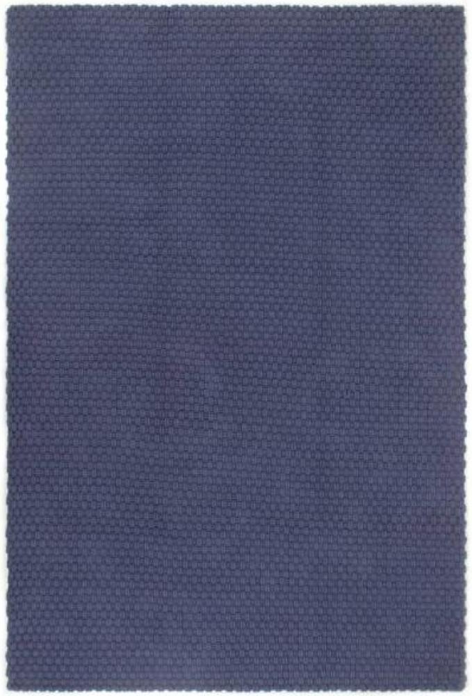 Teppich Rechteckig Marineblau 200x300 cm Baumwolle Bild 1