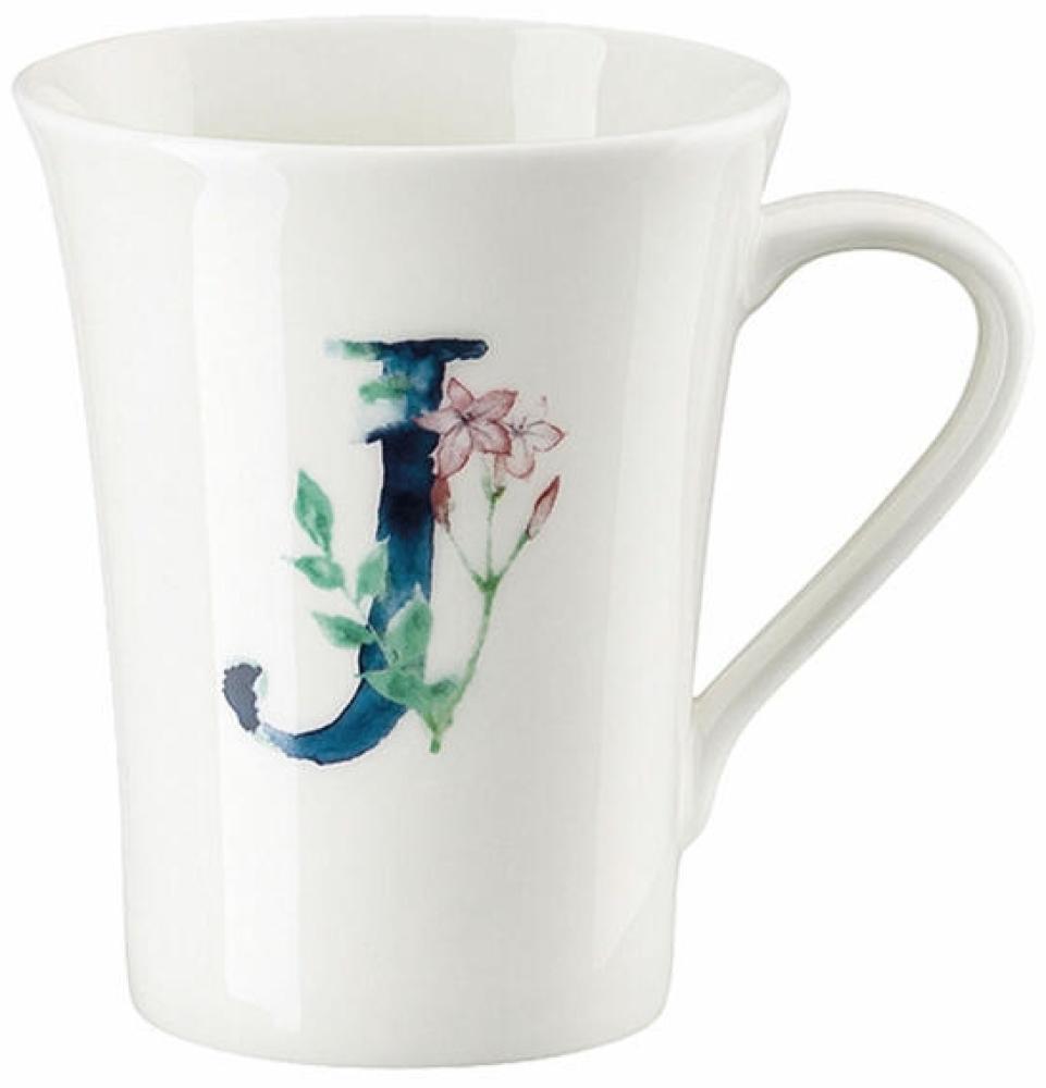 Becher mit Henkel Flower Alphabet J-Jasminum Hutschenreuther Becher, Handpflege Bild 1