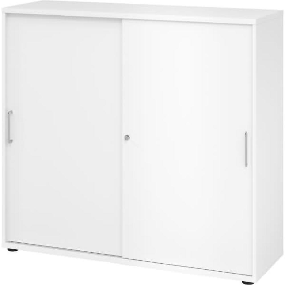 mcbuero. de Schiebetürenschrank Serie 9 3OH BxTxH 120x40x110cm Griff BS Bild 1