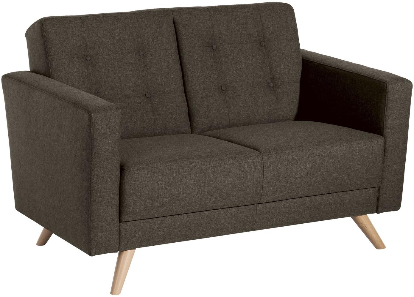 Sofa 2-Sitzer Karisa Bezug Flachgewebe Buche natur / braun 21910 Bild 1