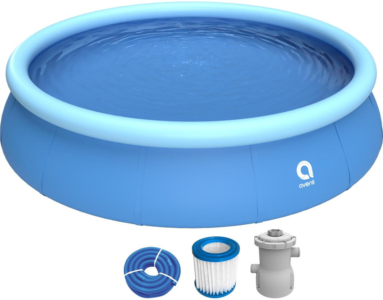 Avenli Prompt Set 420 x 84 cm Pool Set, mit Filterpumpe, blau Bild 1