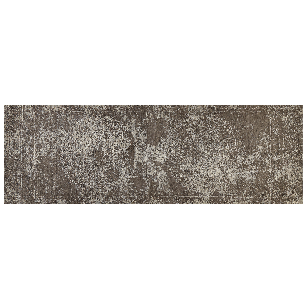 Teppich taupe-grau 60 x 180 cm Kurzflor BEYKOZ Bild 1