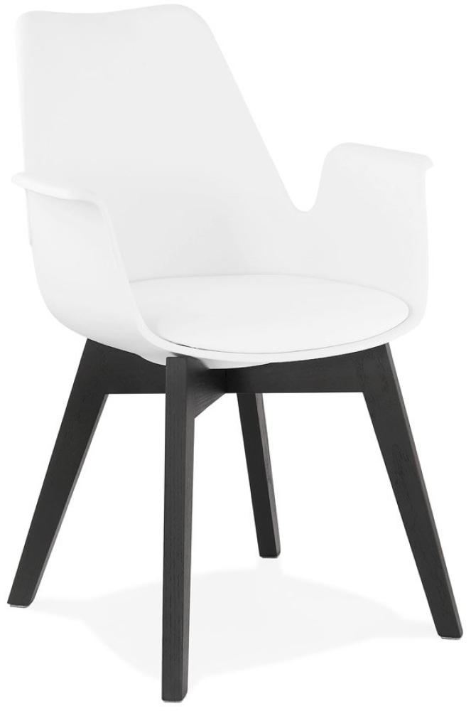 Kokoon Design Sessel Alcapone Weiß und Schwarz Bild 1