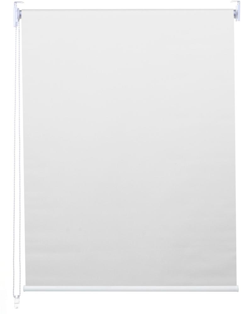Rollo HWC-D52, Fensterrollo Seitenzugrollo Jalousie, 80x160cm Sonnenschutz Verdunkelung blickdicht ~ weiß Bild 1