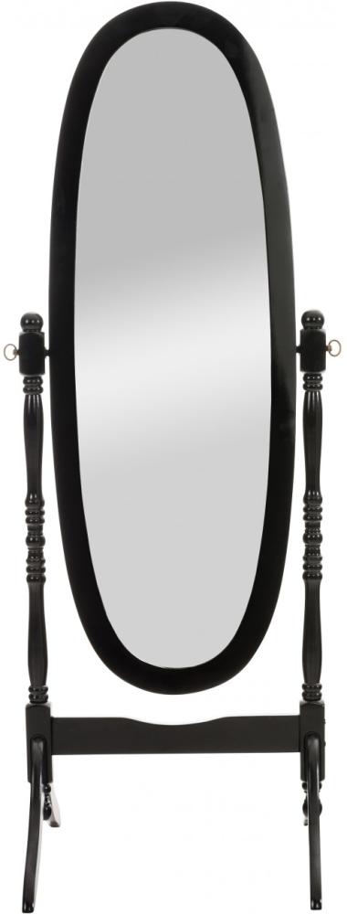 Mila Möbel Standspiegel Cora oval : Farbe - Schwarz Bild 1