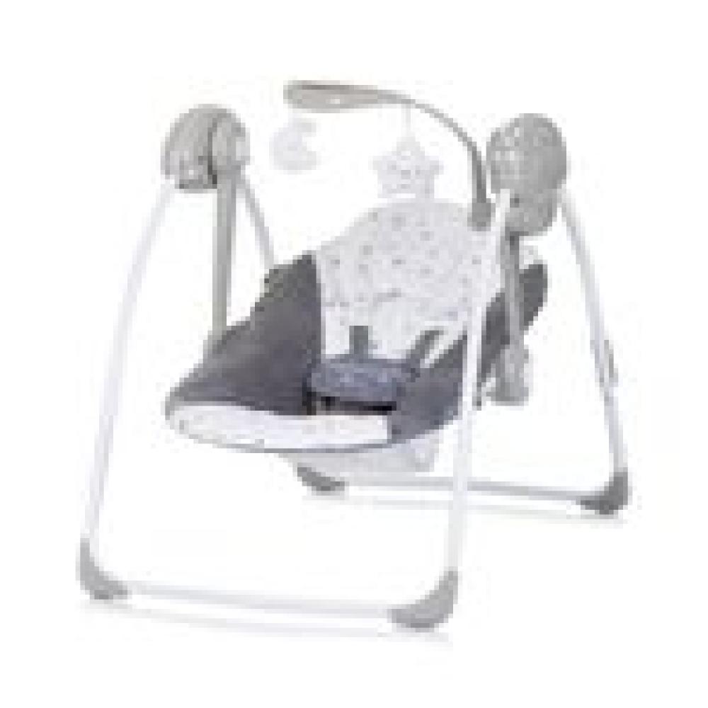 Chipolino Babywippe elektrisch Moonlight Musikfunktion, Fernbedienung, klappbar grau Bild 1