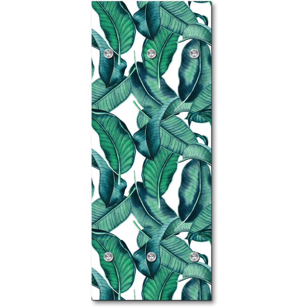 Queence Garderobe - "Irphane" Druck auf hochwertigem Arcylglas inkl. Edelstahlhaken und Aufhängung, Format: 50x120cm Bild 1