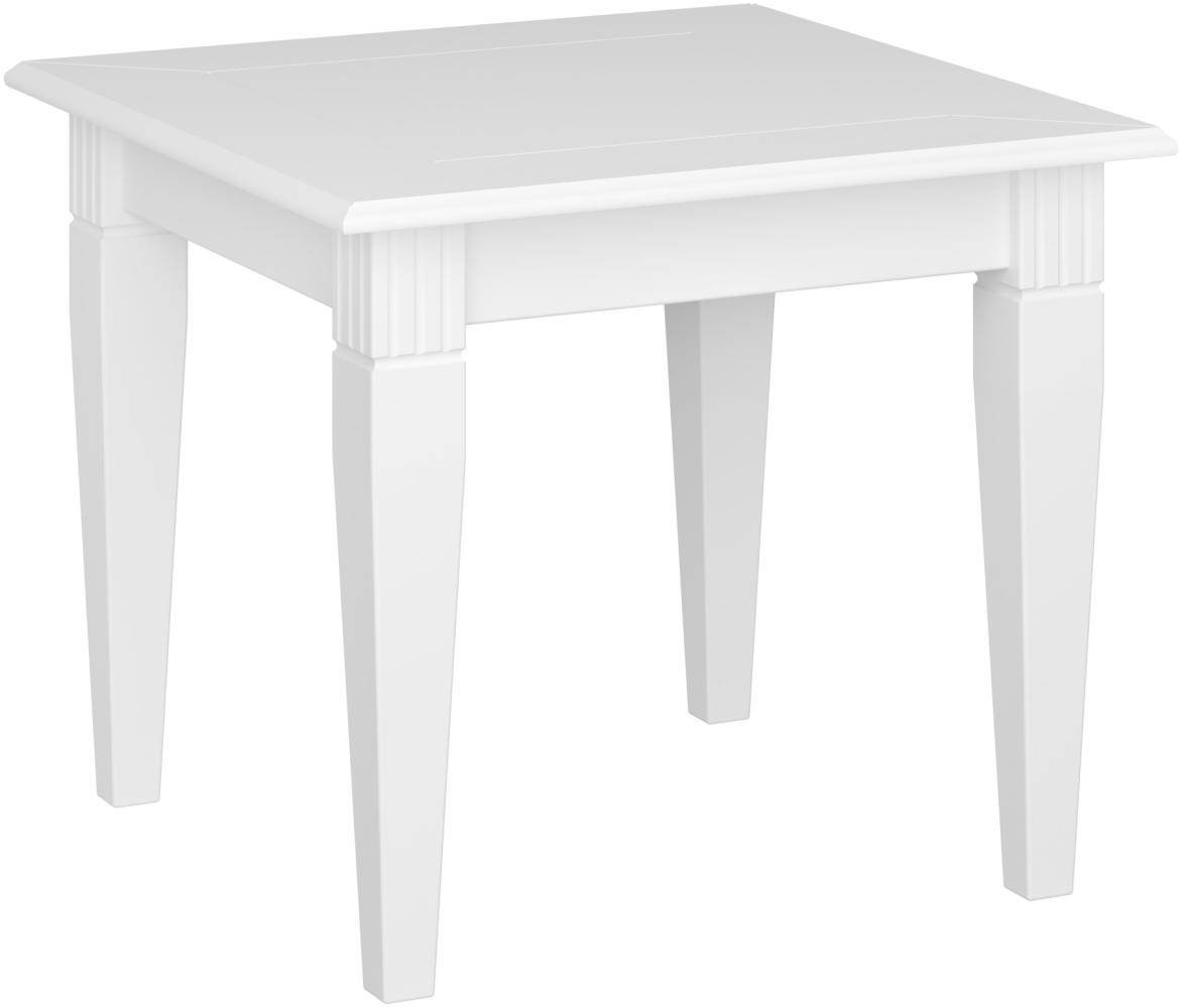 Couchtisch Wohnzimmertisch 60x60 cm Tisch Beistelltisch Holztisch weiss Bild 1