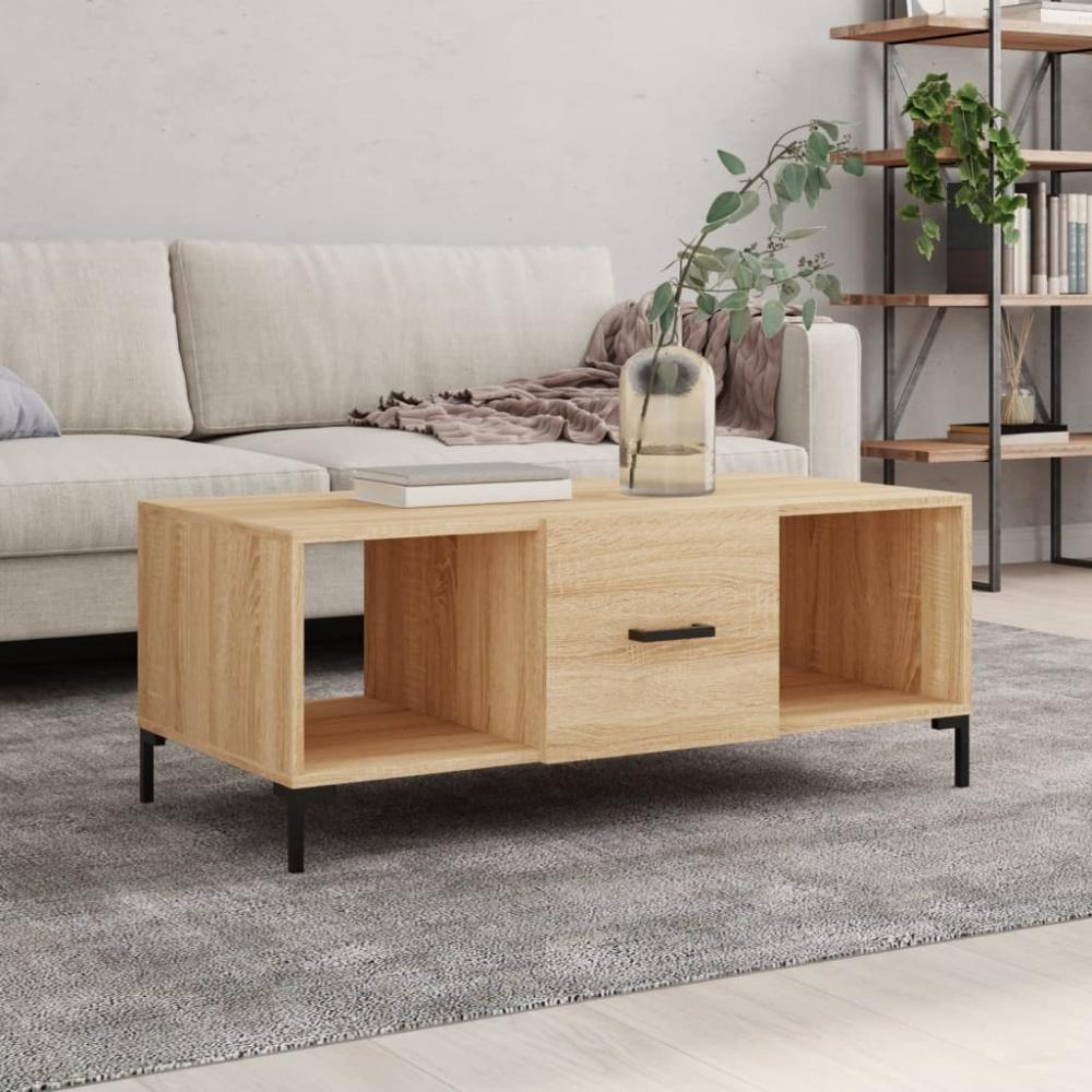 vidaXL Couchtisch Sonoma-Eiche 102x50x40 cm Holzwerkstoff Bild 1