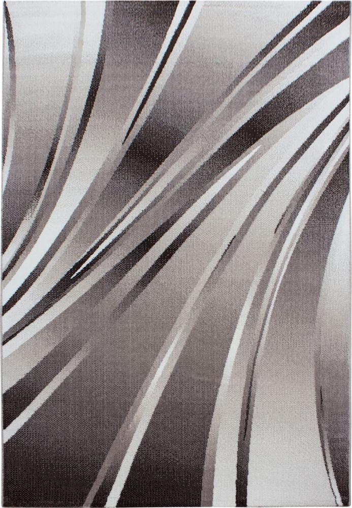 Kurzflor Teppich Paolo rechteckig - 240x340 cm - Braun Bild 1